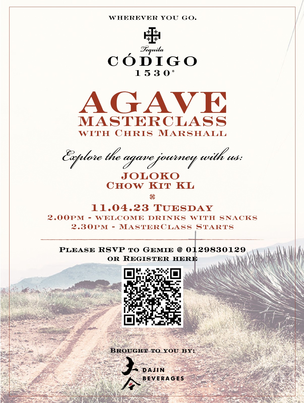 Codigo 1530 Tequila Agave Masterclass